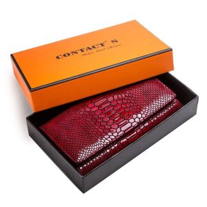 Female Coin Purse Genuine Leather Long Women Wallet Serpentine Design Phone Purses For Ladies Cardholder Clutch Money Bag
