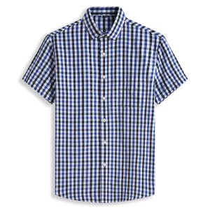 Oversized Men's Short Sleeve Plaid Shirt Summer 100% Cotton Comfortable Loose Classic Casual Shirts Dress 5XL 6XL 7XL 8XL 10XL