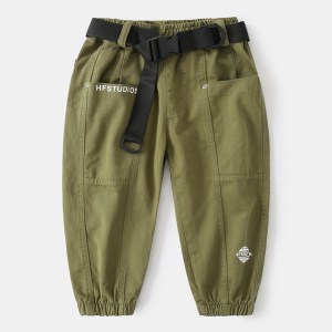 Autumn Boy Trousers Pants For Boys Sweatpants Cotton Long Trousers Elastic Waist Casual Pants Boys Joggers