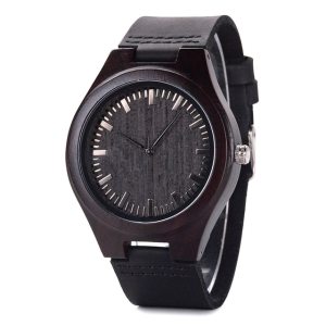 BOBO BIRD Super Deal Men and Women Wooden Watches Leather Strap Casual Quartz Watch Gift Box Packing Surport Drop Shipping