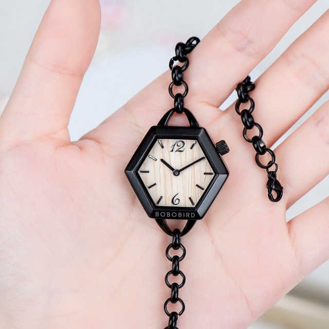 BOBO BIRD Wooden Women Watch Female Alloy Wristwatches Japanese Quartz Luxury Anniversary Gift Box Personalized Dropshipping