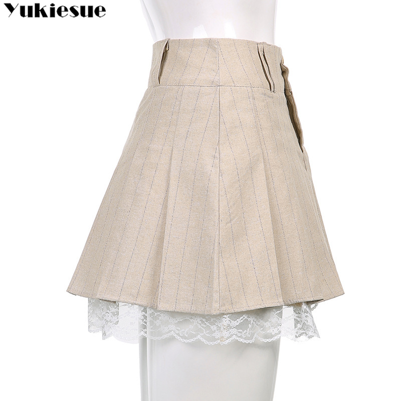 High-Waisted-A-Line-Mini-Skirts-Women-Lace-Stitching-Khaki-Streetwear-Summer-Skirt-Woman-Casulal-Solid-4.jpg