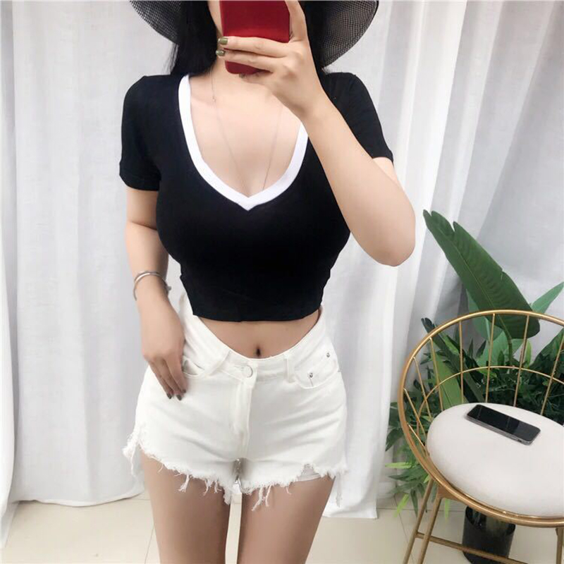 Summer-Fashion-Solid-V-Neck-T-Shirts-Women-Short-Sleeve-Sexy-Crop-Tops-Ladies-Casual-Tees-3.jpg