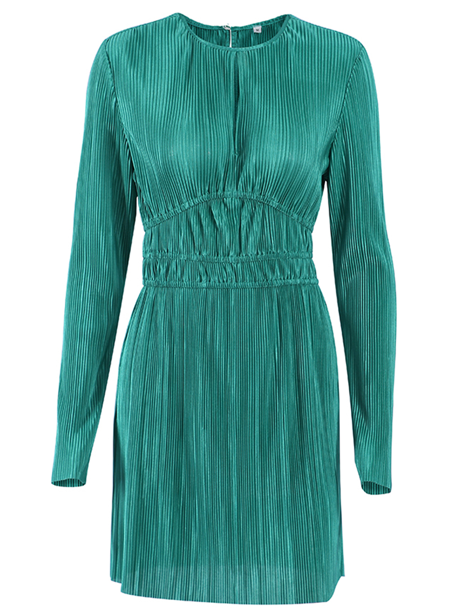 Women-s-Round-Neck-Pleated-A-Line-Dress-Cutout-Long-Sleeve-Solid-Color-Mini-Dresses-4.jpg