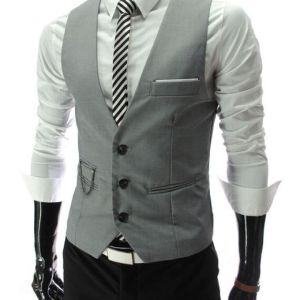 New Arrival Dress Vests For Men Slim Fit Mens Suit Vest Male Waistcoat Gilet Homme Casual Sleeveless Formal Business Jacket