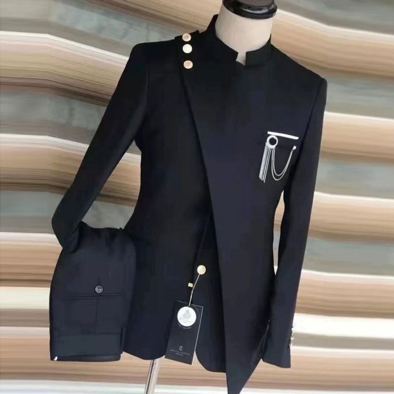 2023-New-Europe-and-The-United-States-Large-Size-Men-s-Suit-Two-piece-Stand-Collar-1.jpg