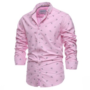 9 ColorsNew 100% Cotton Oxford Shirt Men Spring Casual Men Shirt Long Sleeve  Slim Fit Dress Shirts Men's Social Shirt