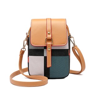 New Arrival Summer Small Shoulder Bags For Women Fashion Plaid Phone Purse Crossbody Mini Messenger Bag Female Leather Handbag