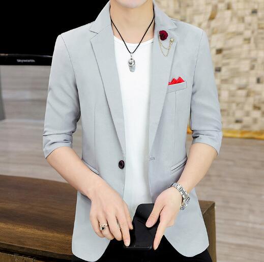 Summer men's casual suit slim youth thin coat - Image 2