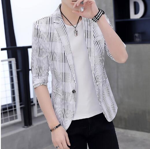Summer men's casual suit slim youth thin coat - Image 4