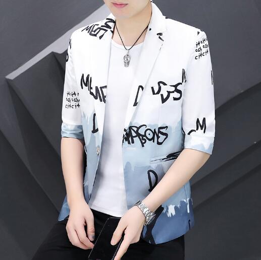 Summer men's casual suit slim youth thin coat - Image 5