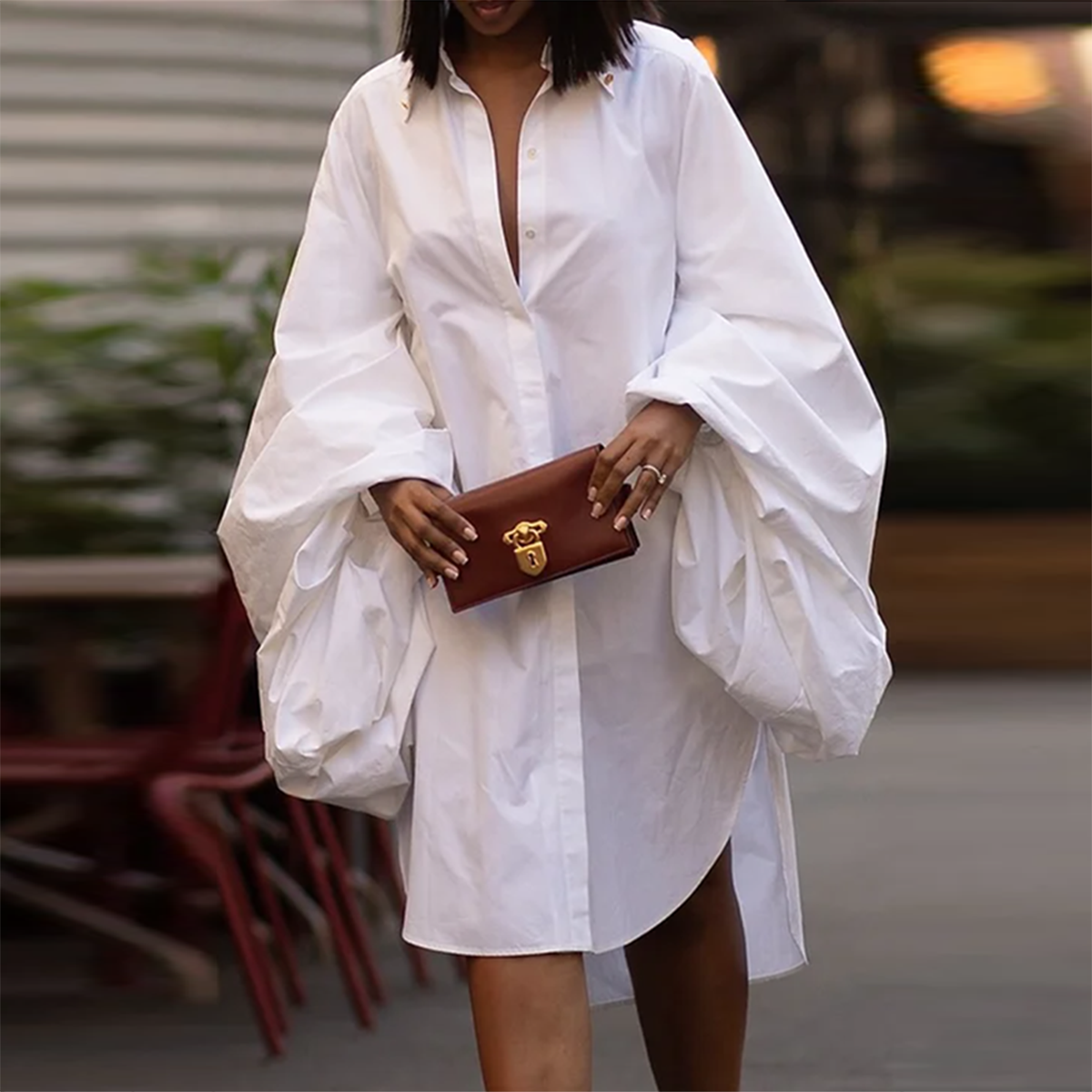 Yeezzi-Female-Fashion-White-Statement-Puff-Sleeves-Loose-Pleated-Split-Side-Solid-Color-Lapel-Collar-Midi-2.png