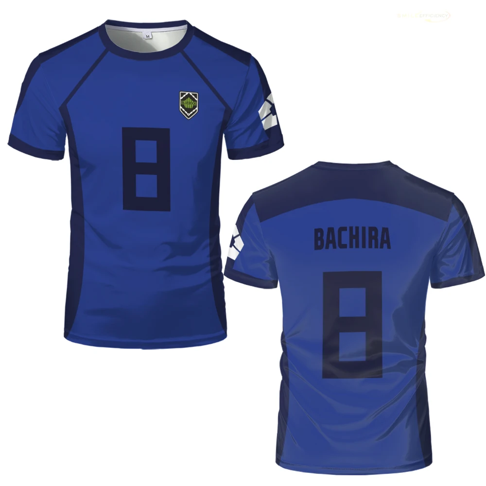 Anime Japanese Blue Lock Isagi Yoichi Football Jersey T-shirt Cosplay Hyoma Chigiri Meguru Bachira Tee Original Children Clothes - Image 4