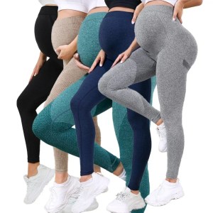 Women's Maternity Leggings Over The Belly Full Length Pregnancy Yoga Pants Women Active Wear Workout Leggings Tight Yoga Pents