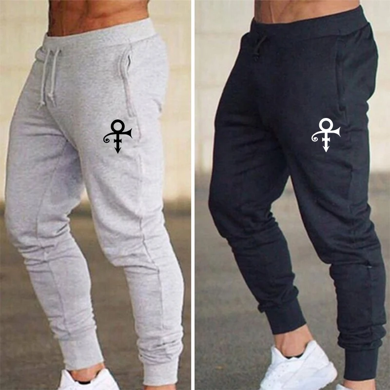 Fashionable new men's pants, fun faith printed sports pants, casual sports pants, fitness jogging pants
