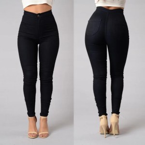 Women's Trousers Fashion Casual Splicing High Waist Tight Stretch Leggings Solid Color Pocket Design Versatile Street Style